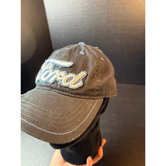 Genuine Ford Adjustable Black Mens Baseball Hat Cap w/ Bottle Cap Opener - Picture 4 of 12